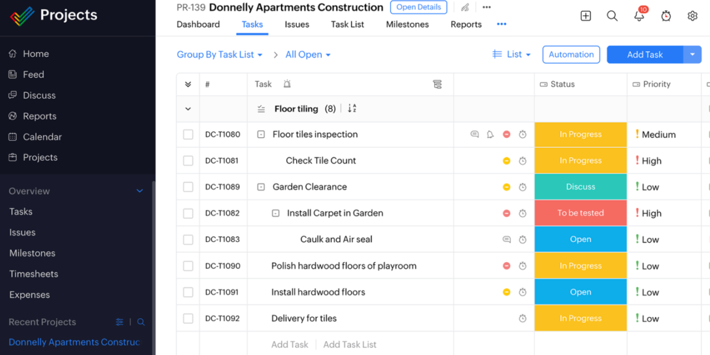 zoho- CRM software platform